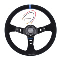 RASTP 14" Suede Racing Drift Steering Wheel